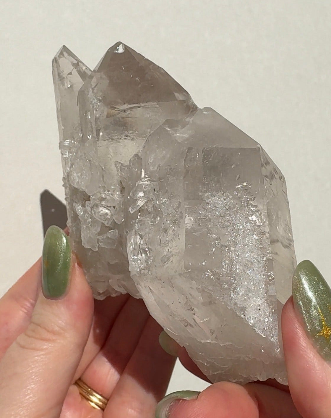 Quartz Cluster with Sugar Druzy
