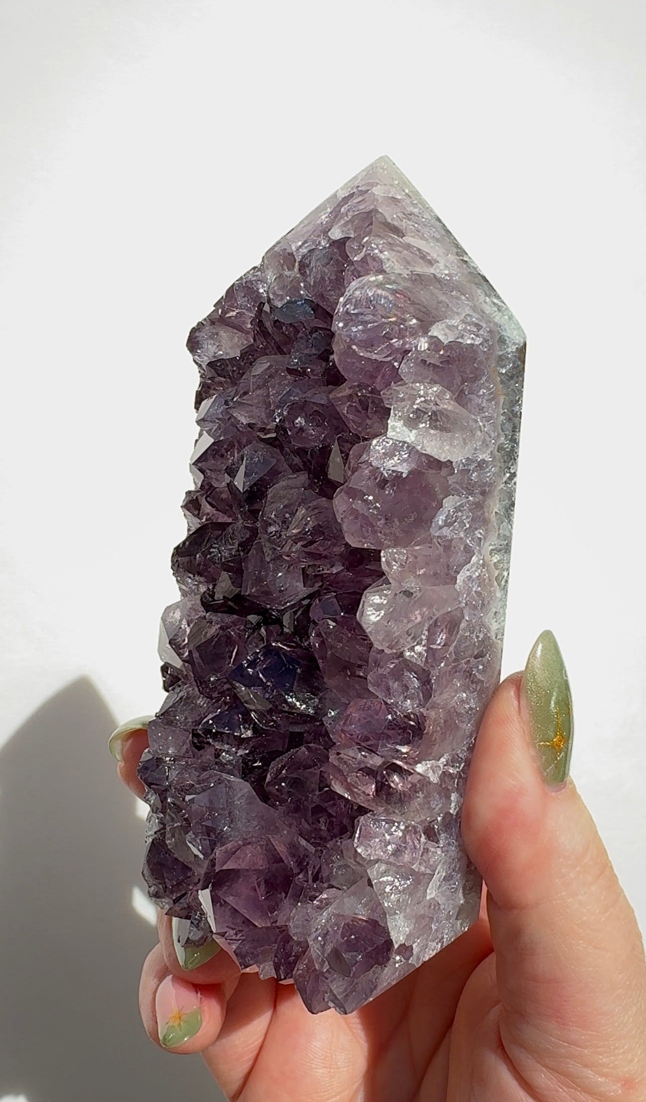 High Quality Purple Amethyst Tower