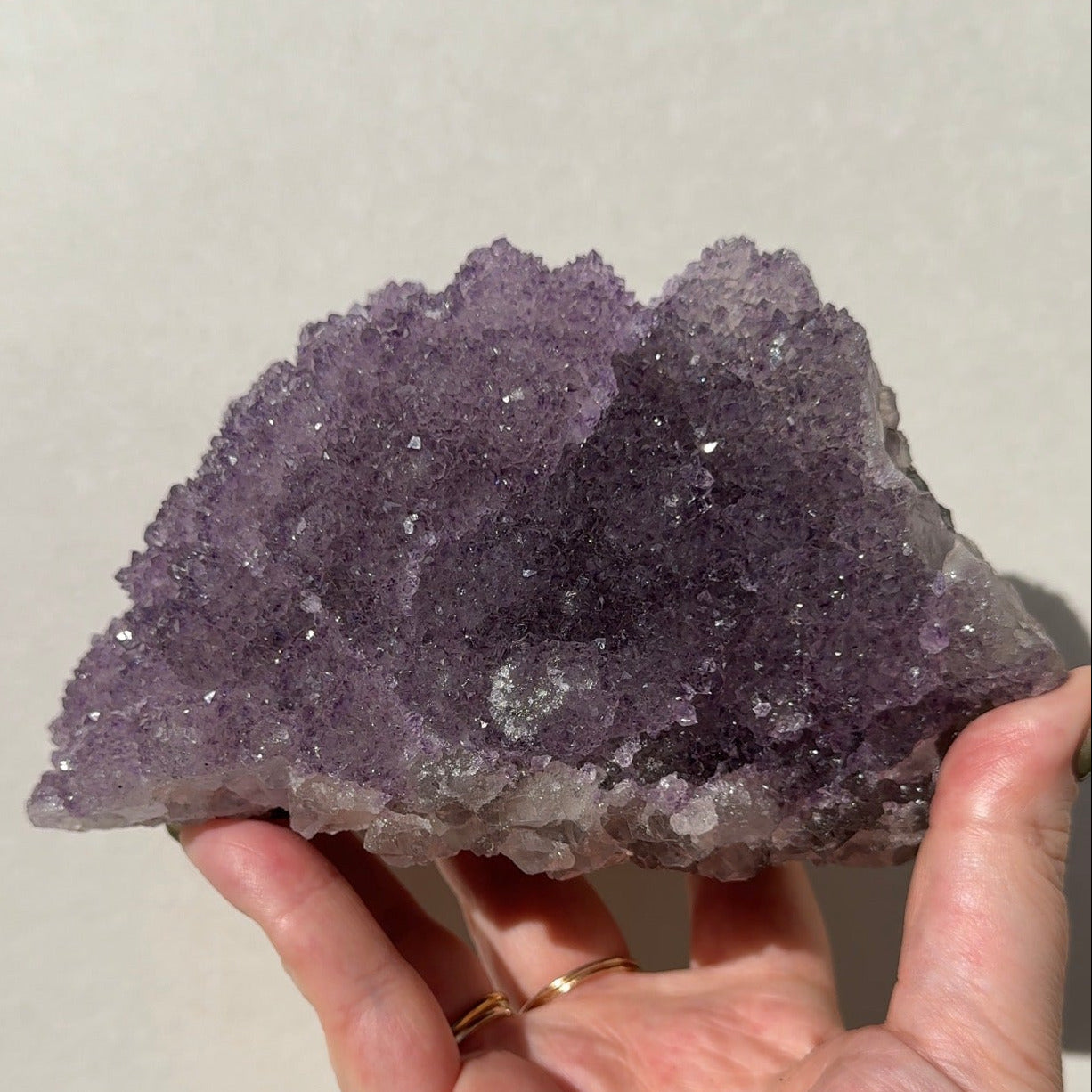 XL Double Sided Purple Amethyst Flower