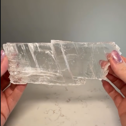 Clear Selenite Slab