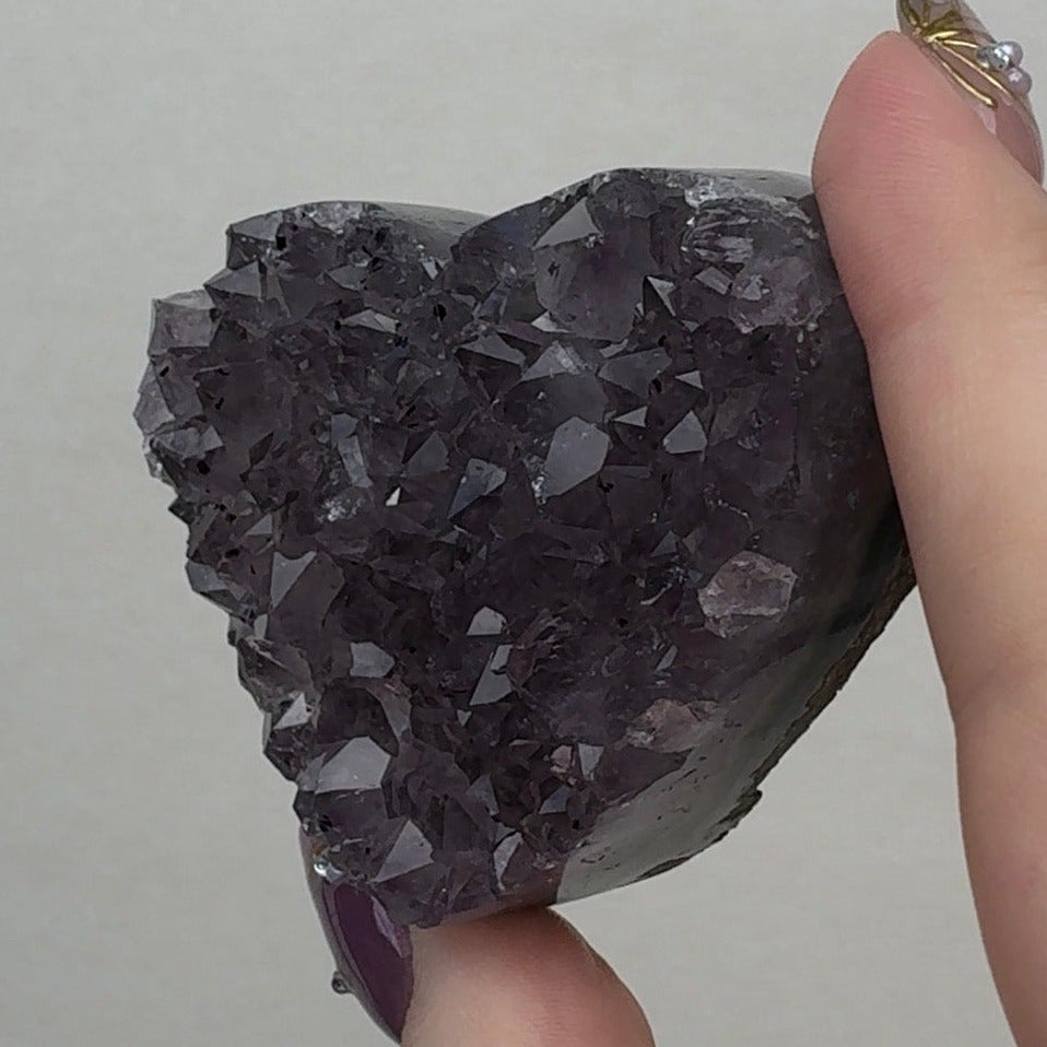 Purple Amethyst Heart | HB