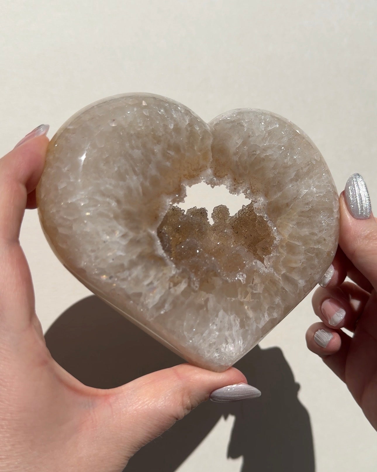 Druzy Agate Heart