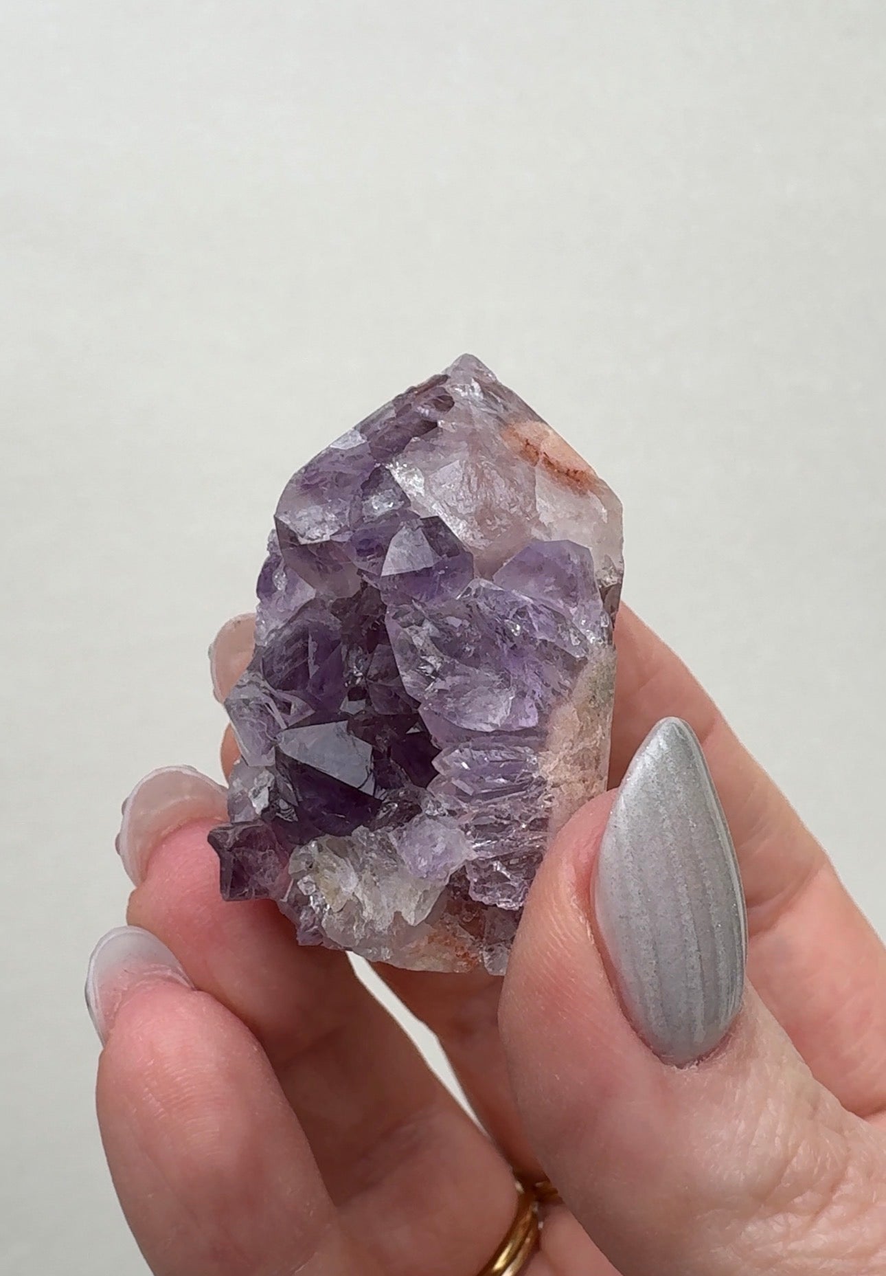 High Quality Druzy Pink Amethyst Tower