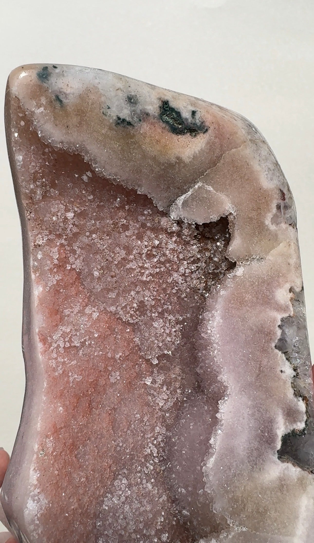 XL Druzy Pink Amethyst Freeform