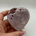 Druzy Pink Amethyst Heart