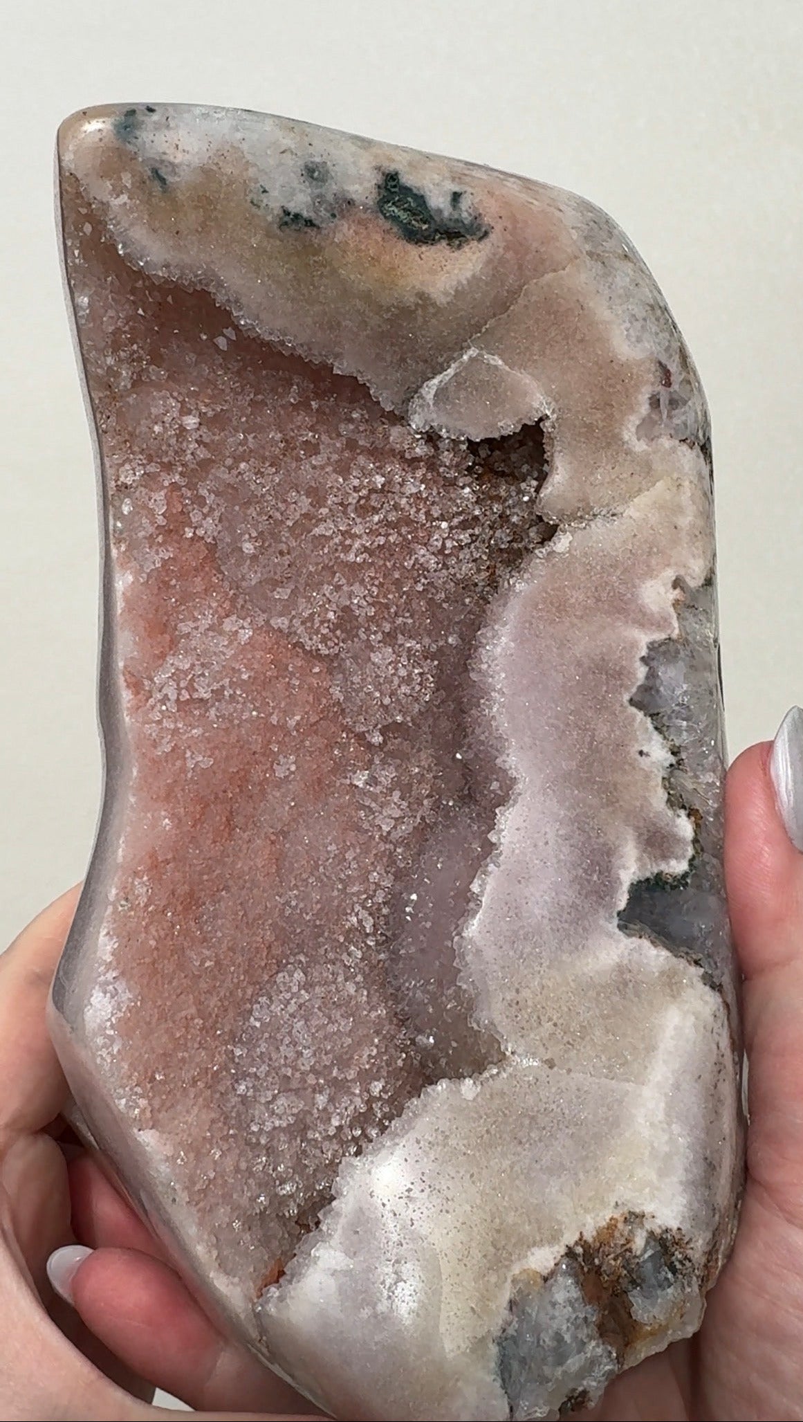 XL Druzy Pink Amethyst Freeform