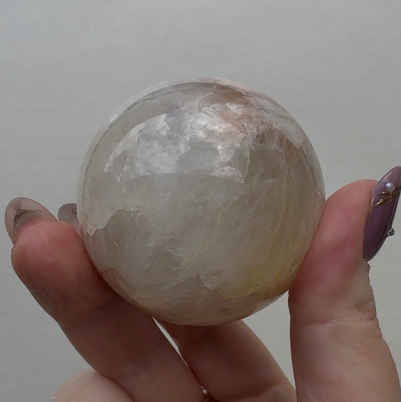 Flower Agate/Pink Amethyst Sphere | FP2
