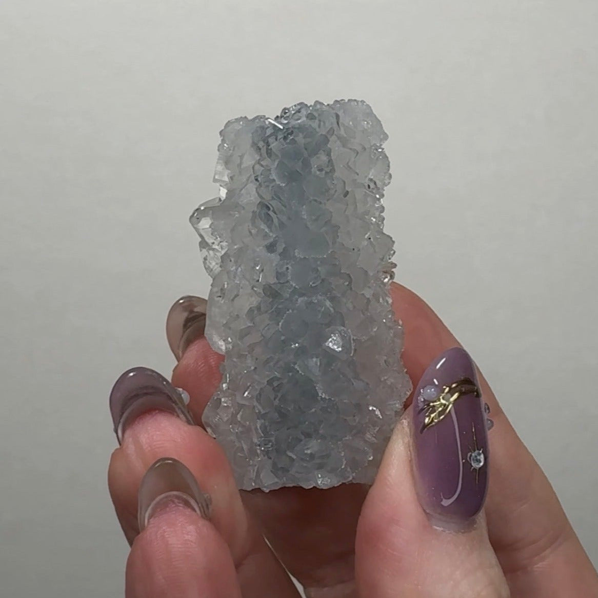 Diamond Apophyllite on Chalcedony