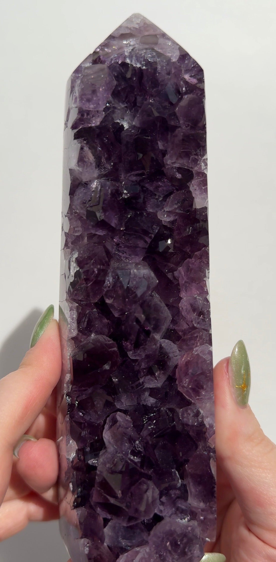 High Quality Purple Amethyst Tower