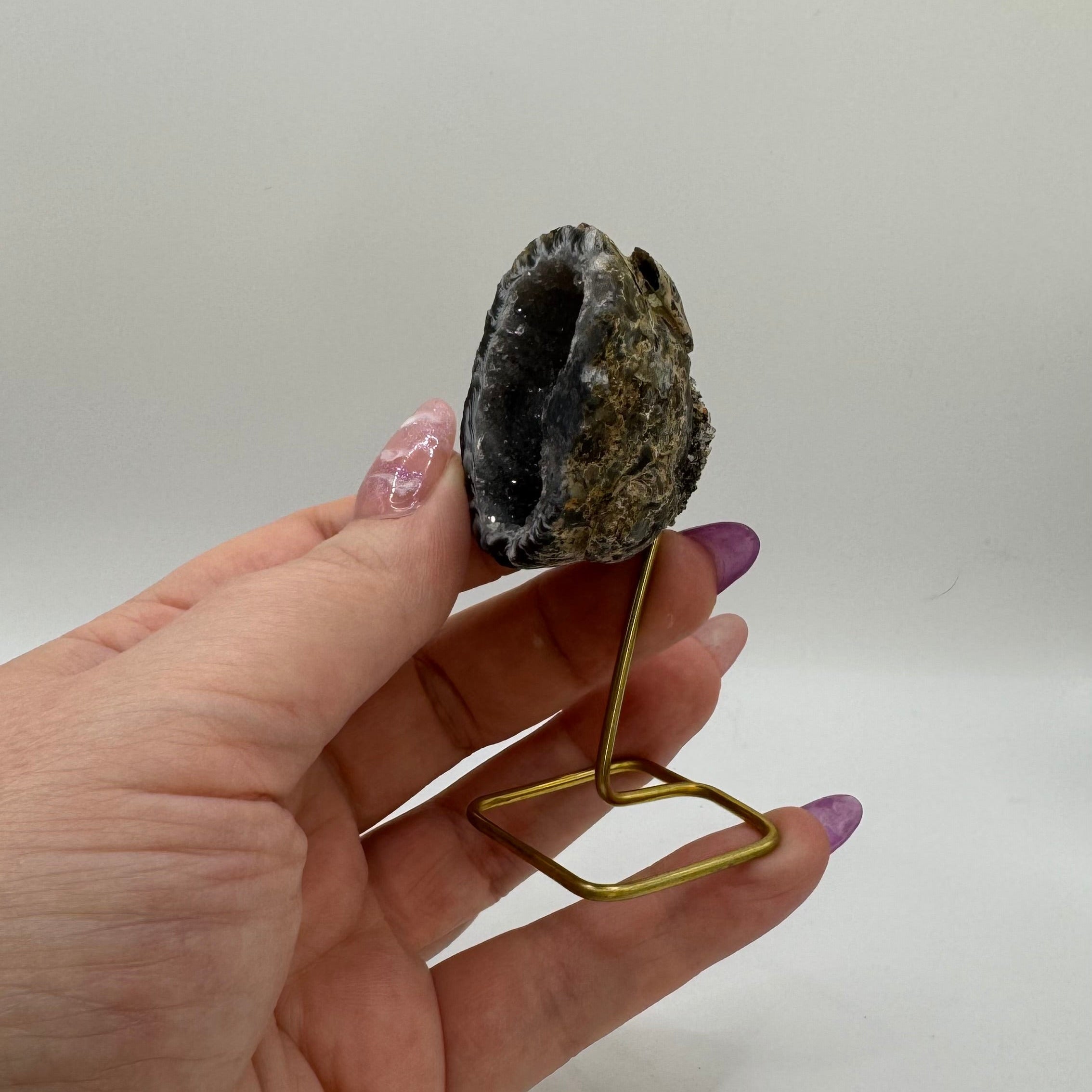 Druzy Geode on stand