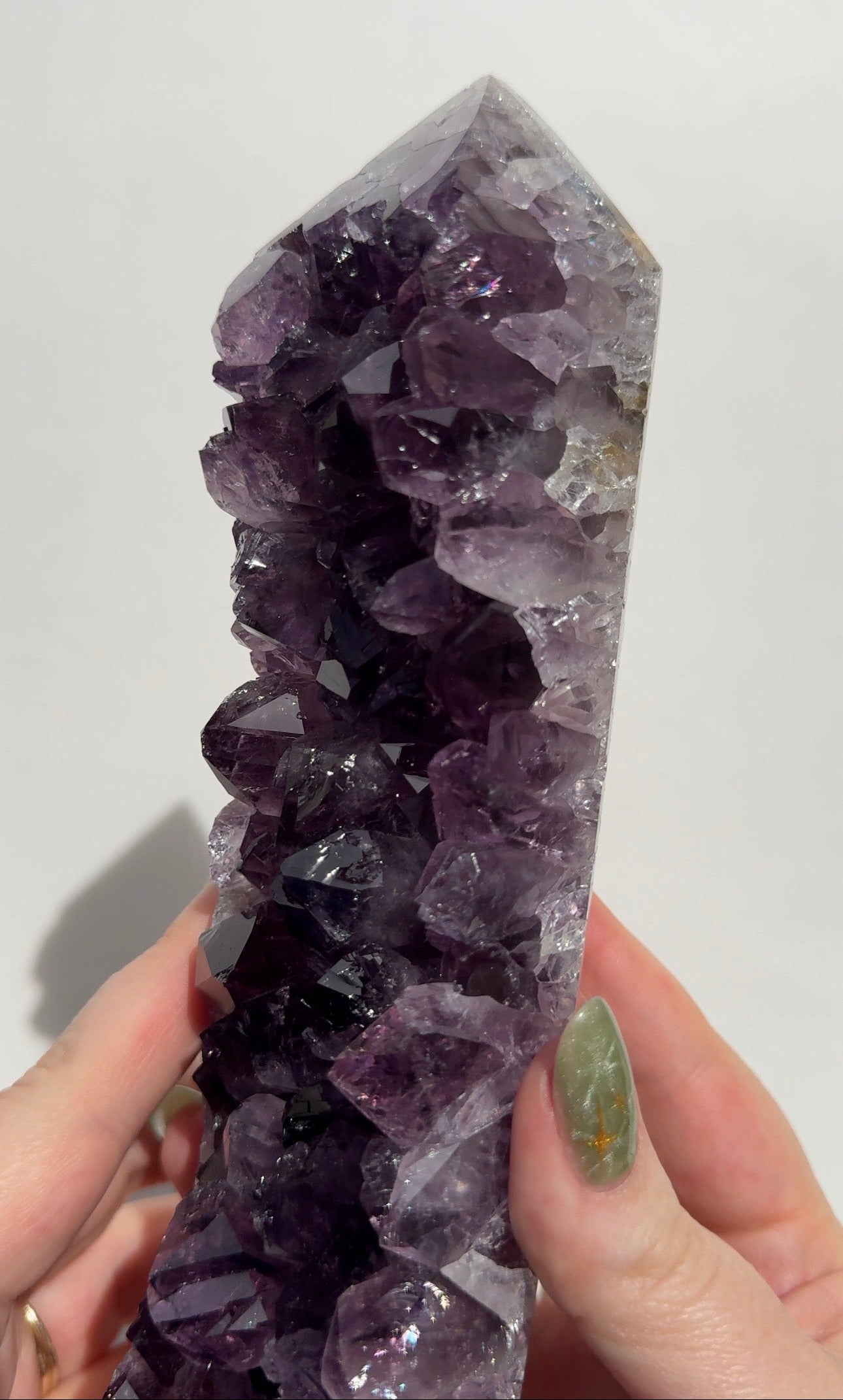 High Quality Purple Amethyst Tower
