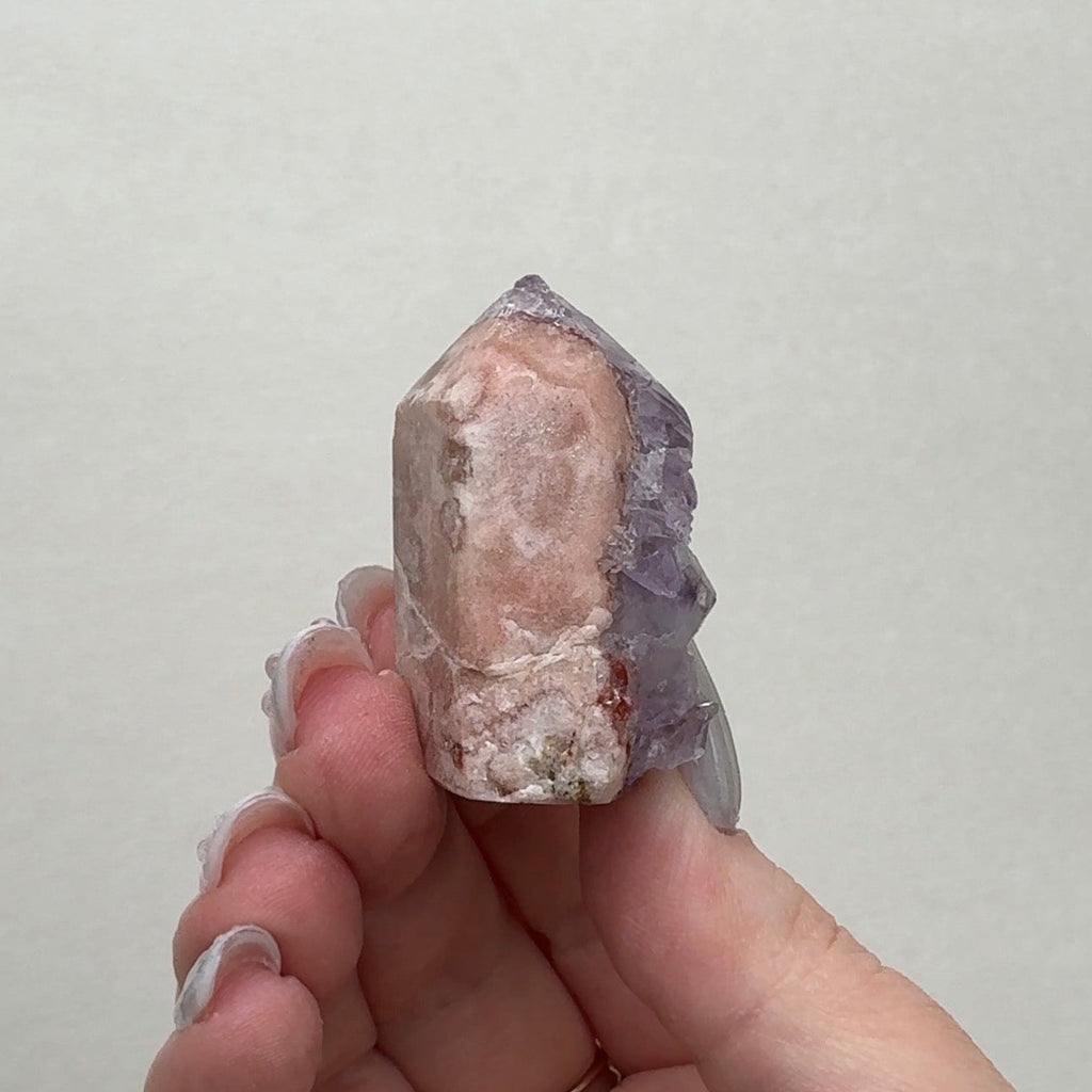 High Quality Druzy Pink Amethyst Tower