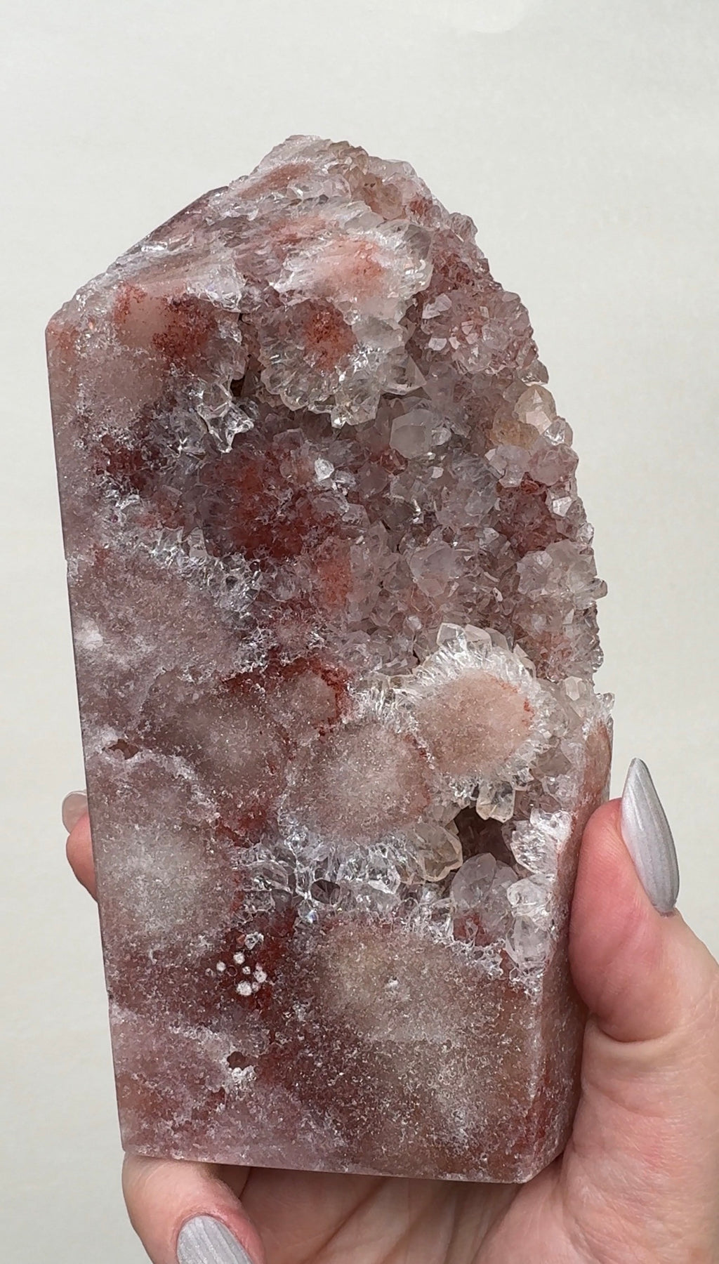 XL High Quality Druzy Pink Amethyst Tower