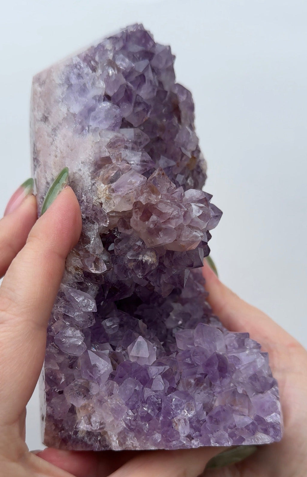 High Quality Druzy Pink Amethyst Tower