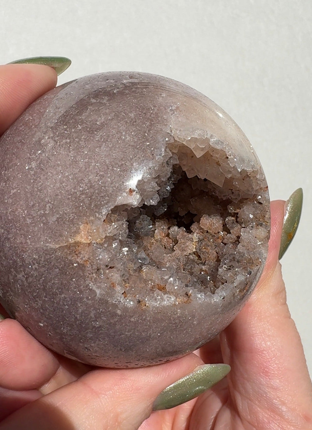 Druzy Pink Amethyst Sphere