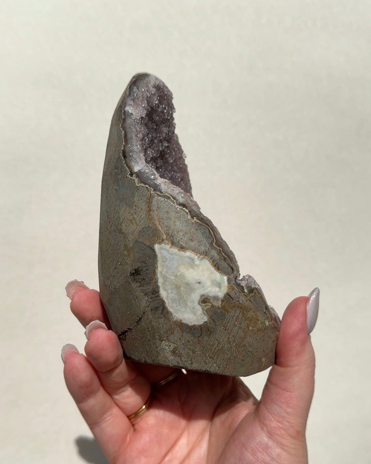 Uruguay Rainbow Amethyst Cutbase
