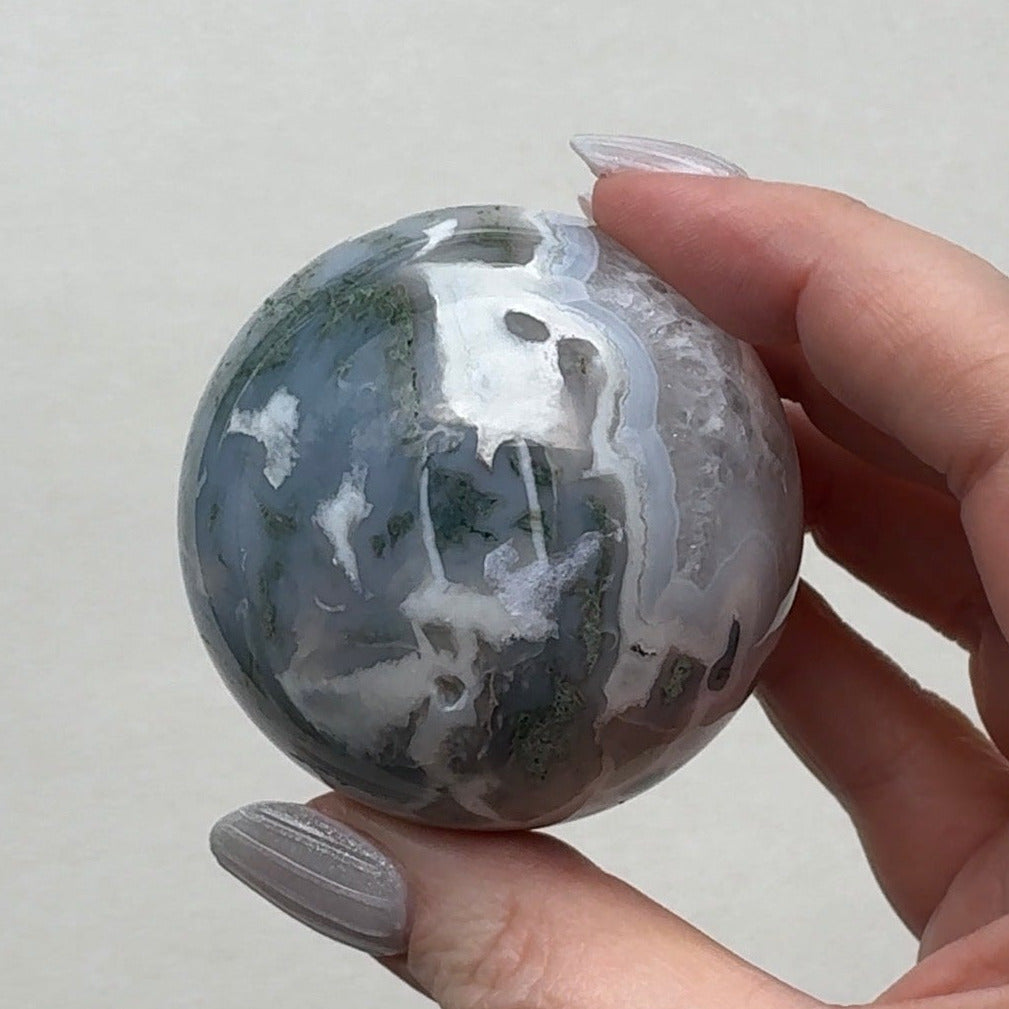 Moss Agate Sphere | E