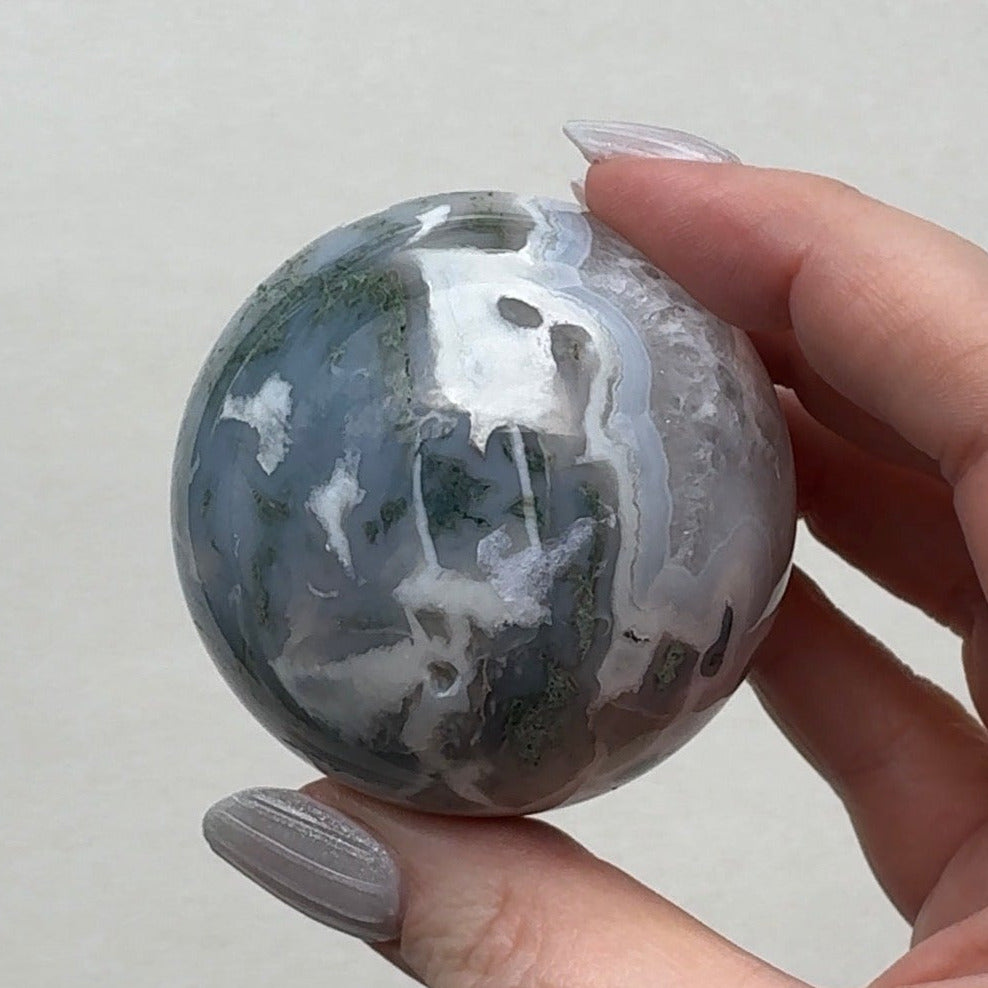 Moss Agate Sphere | E