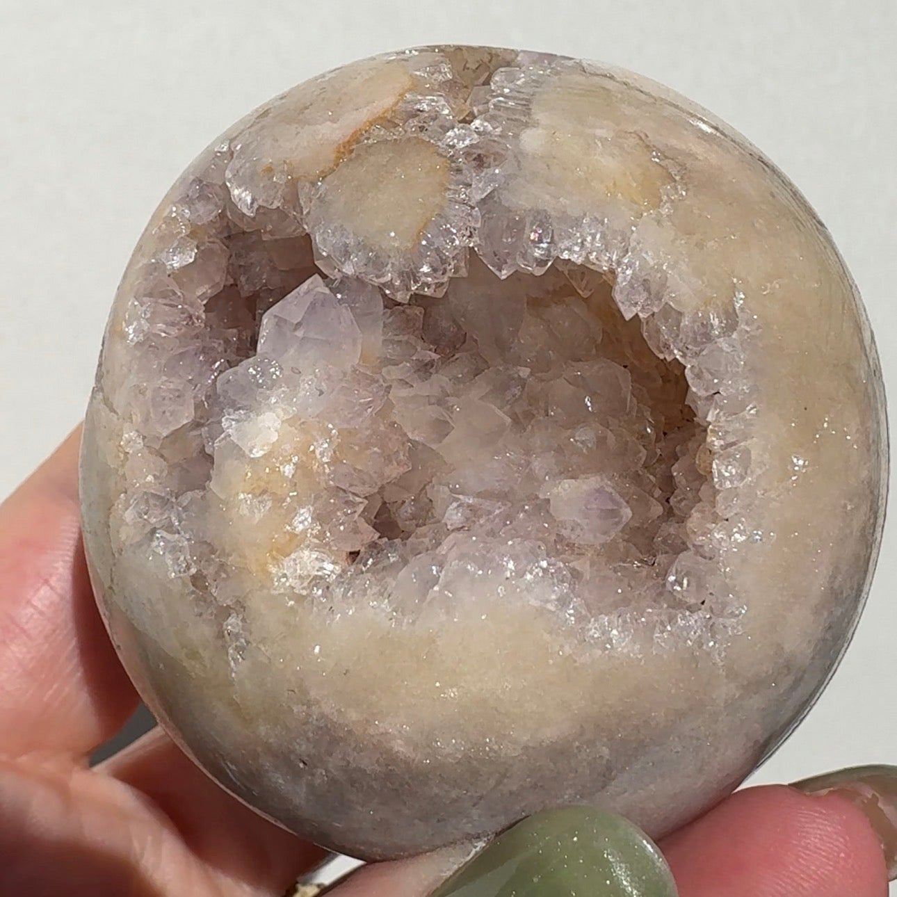 Druzy Pink Amethyst Sphere
