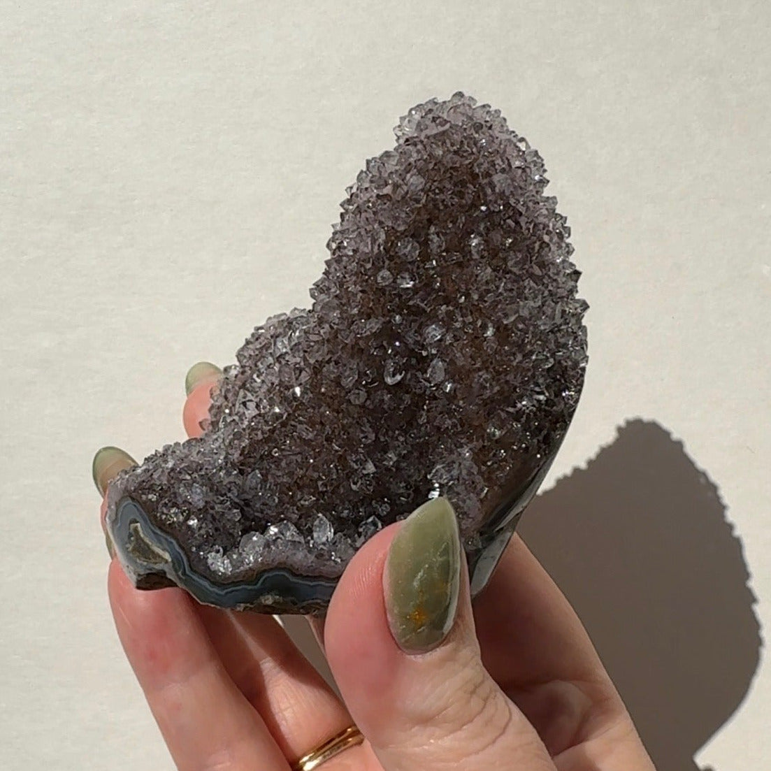 Druzy Uruguay Rainbow Amethyst Freeform