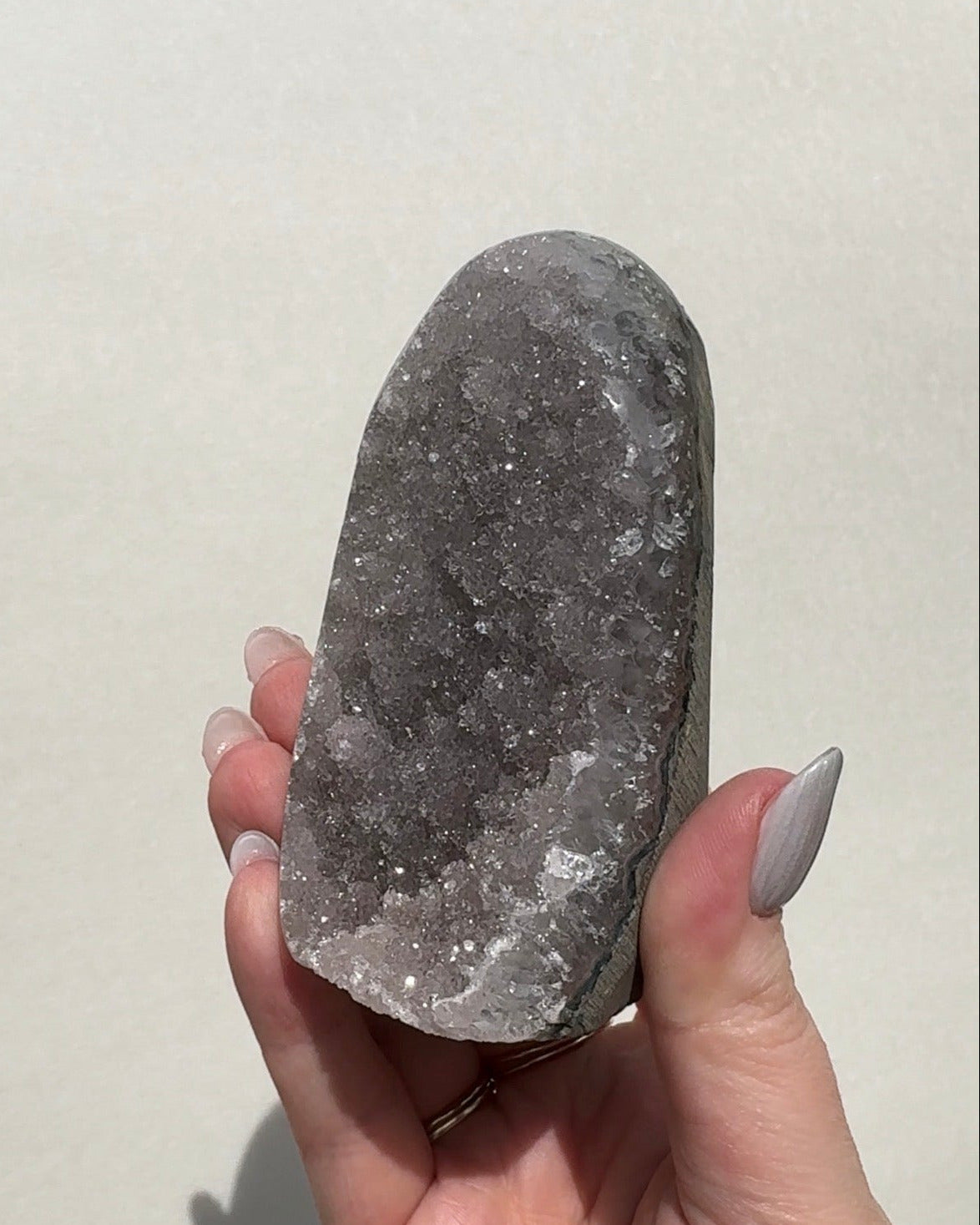 Druzy Uruguay Rainbow Amethyst Cutbase