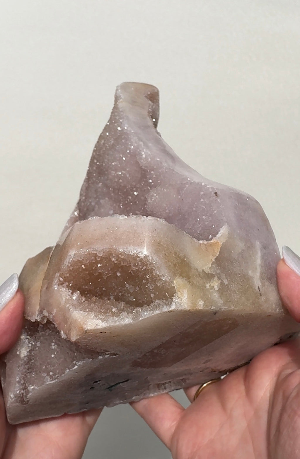 XL Druzy Pink Amethyst Freeform