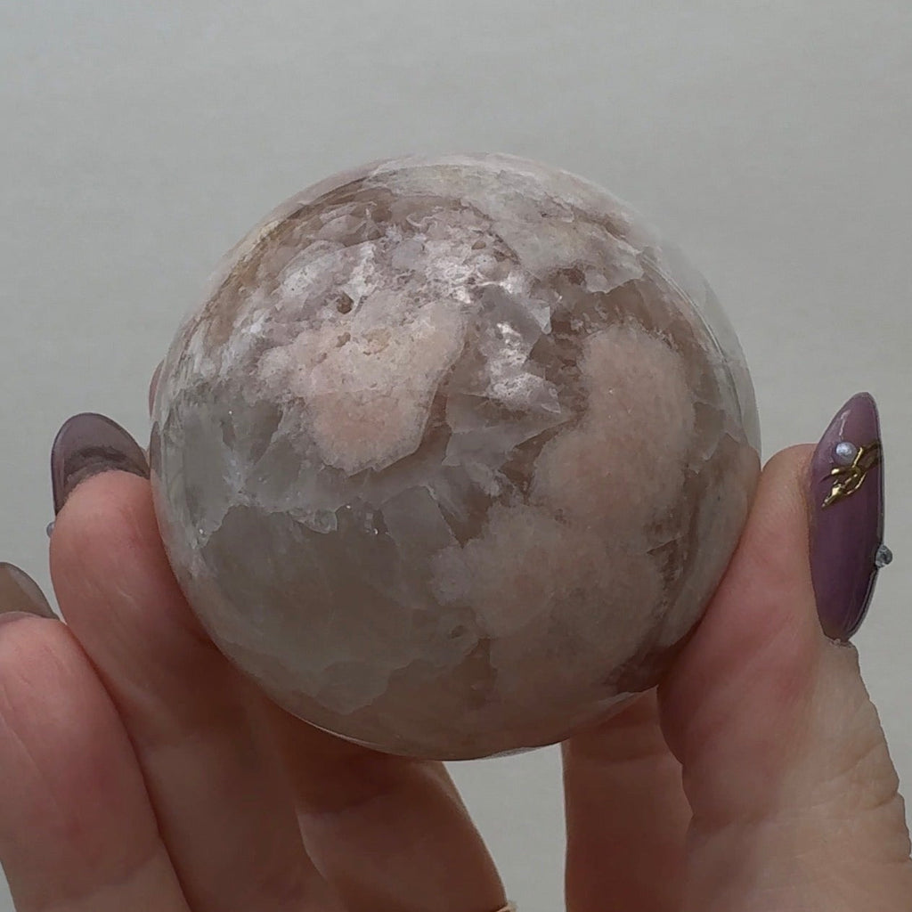 Flower Agate/Pink Amethyst Sphere | FP2