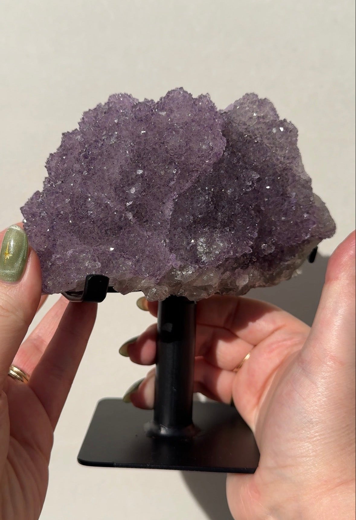 XL Double Sided Purple Amethyst Flower