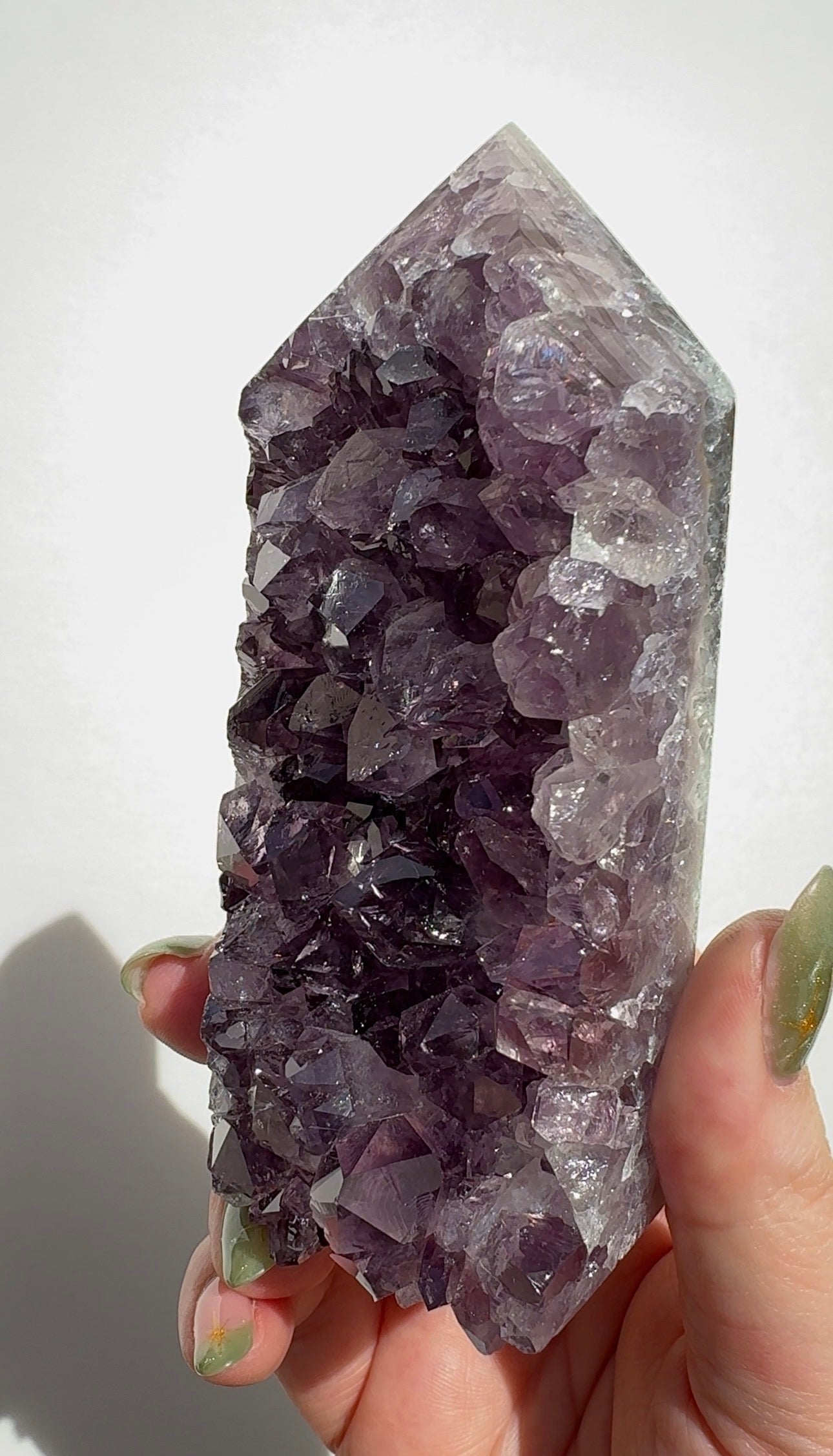 High Quality Purple Amethyst Tower