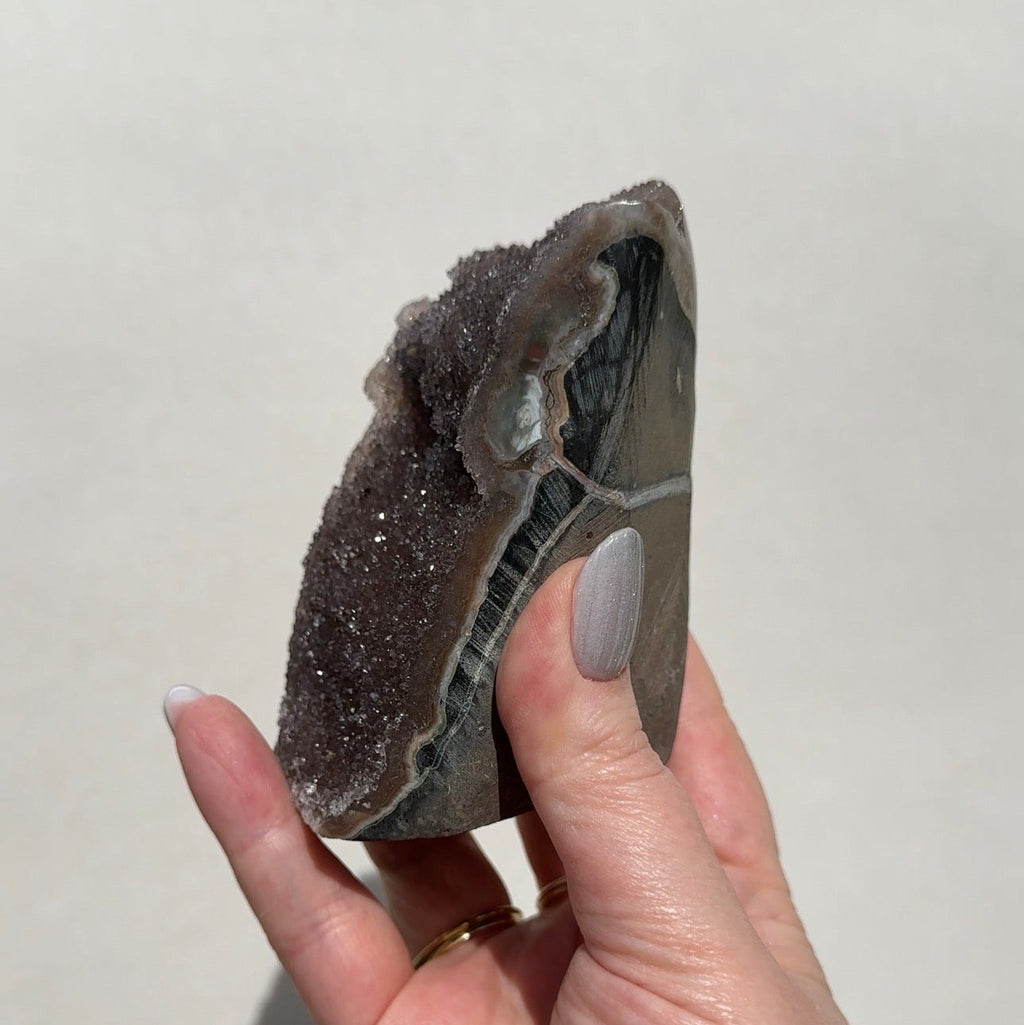Uruguay Rainbow Amethyst Cutbase