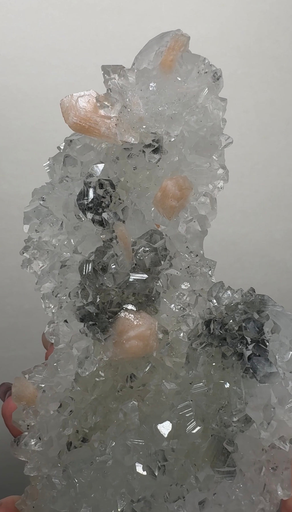 Diamond/Pink Apophyllite on Chalcedony | BDC