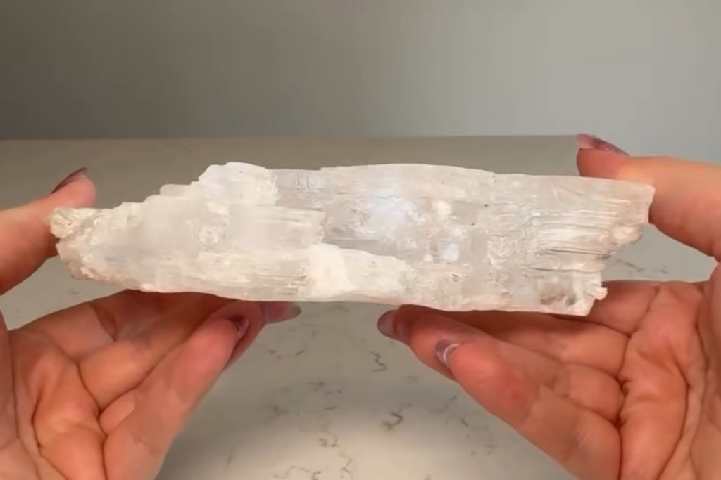 Clear Selenite Slab