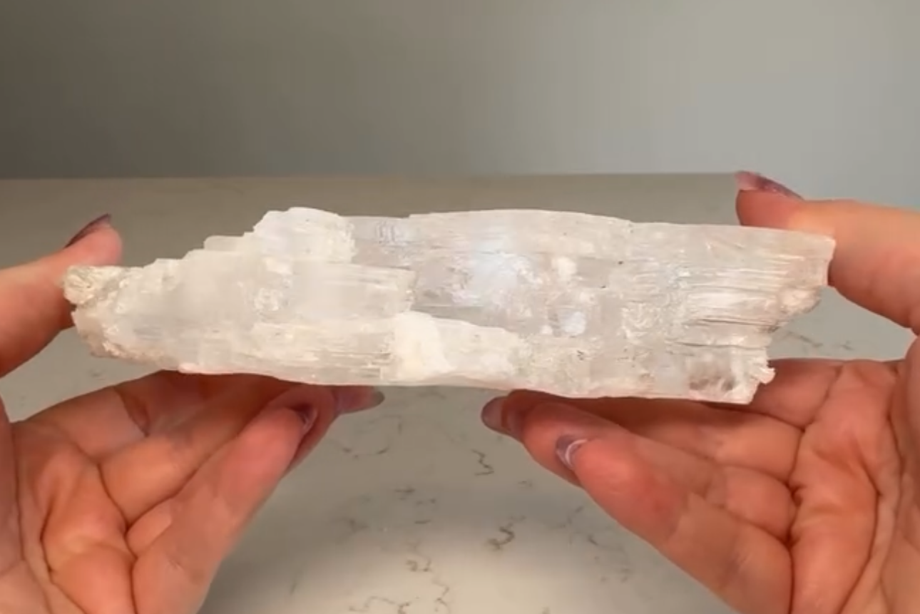 Clear Selenite Slab