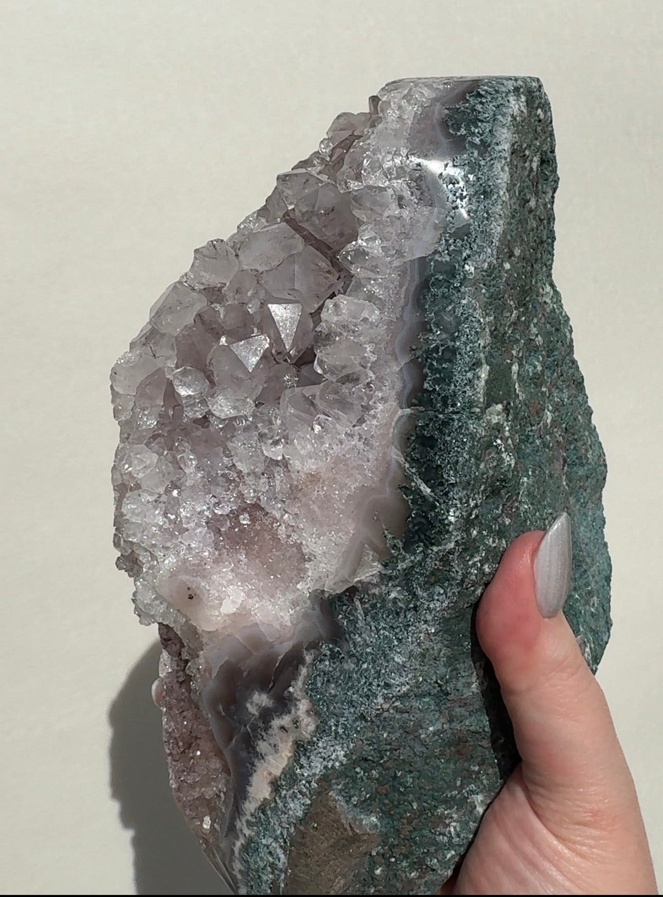 XL Druzy Pink Amethyst Freeform