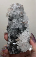 Diamond Apophyllite on Black Chalcedony with Heulandite | BDM