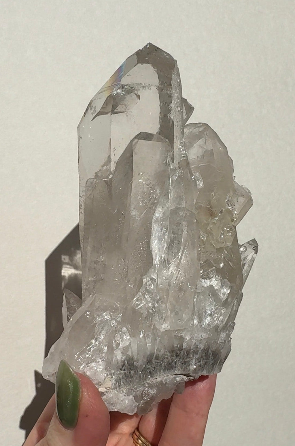 Quartz Cluster with Sugar Druzy