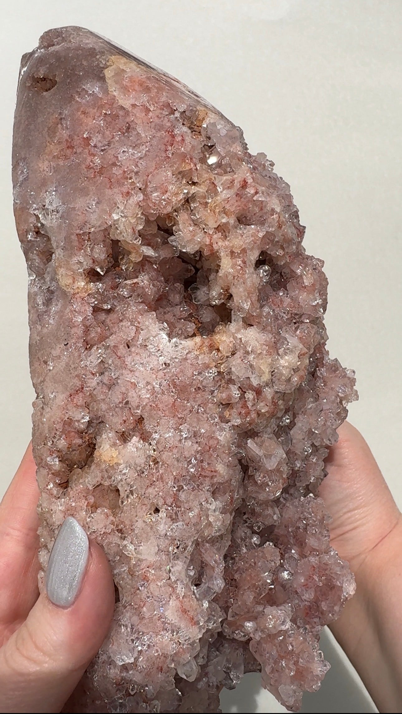 XL Druzy Pink Amethyst Freeform