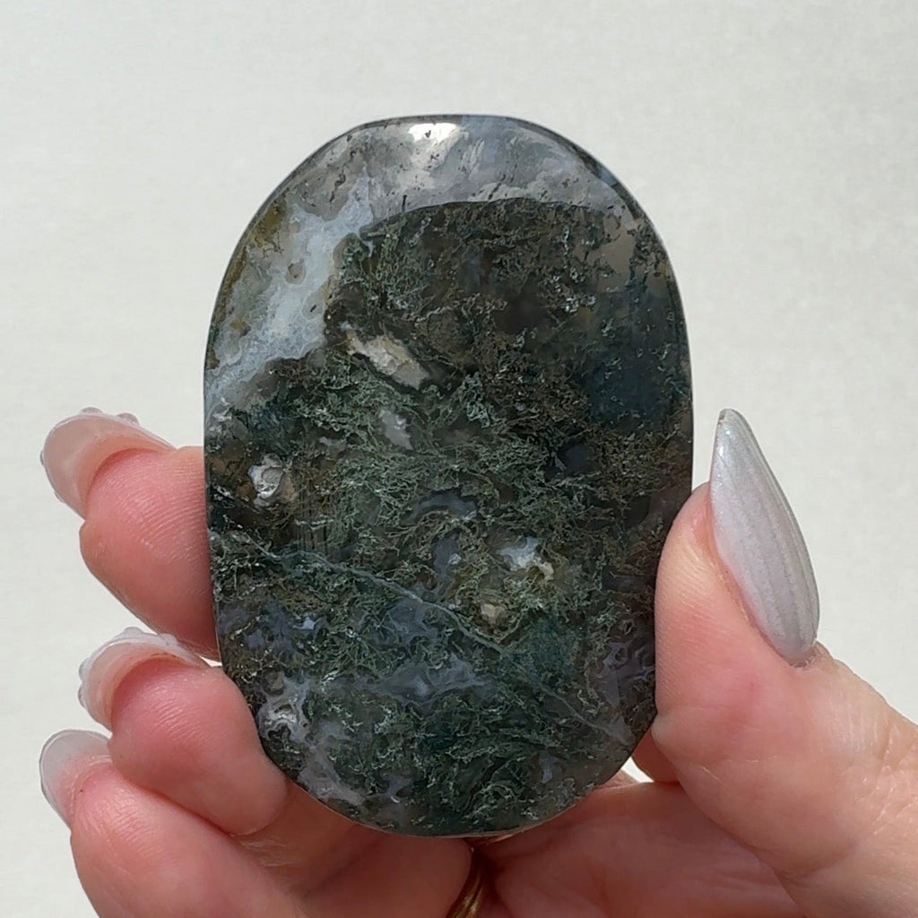 Moss Agate Palmstone | B