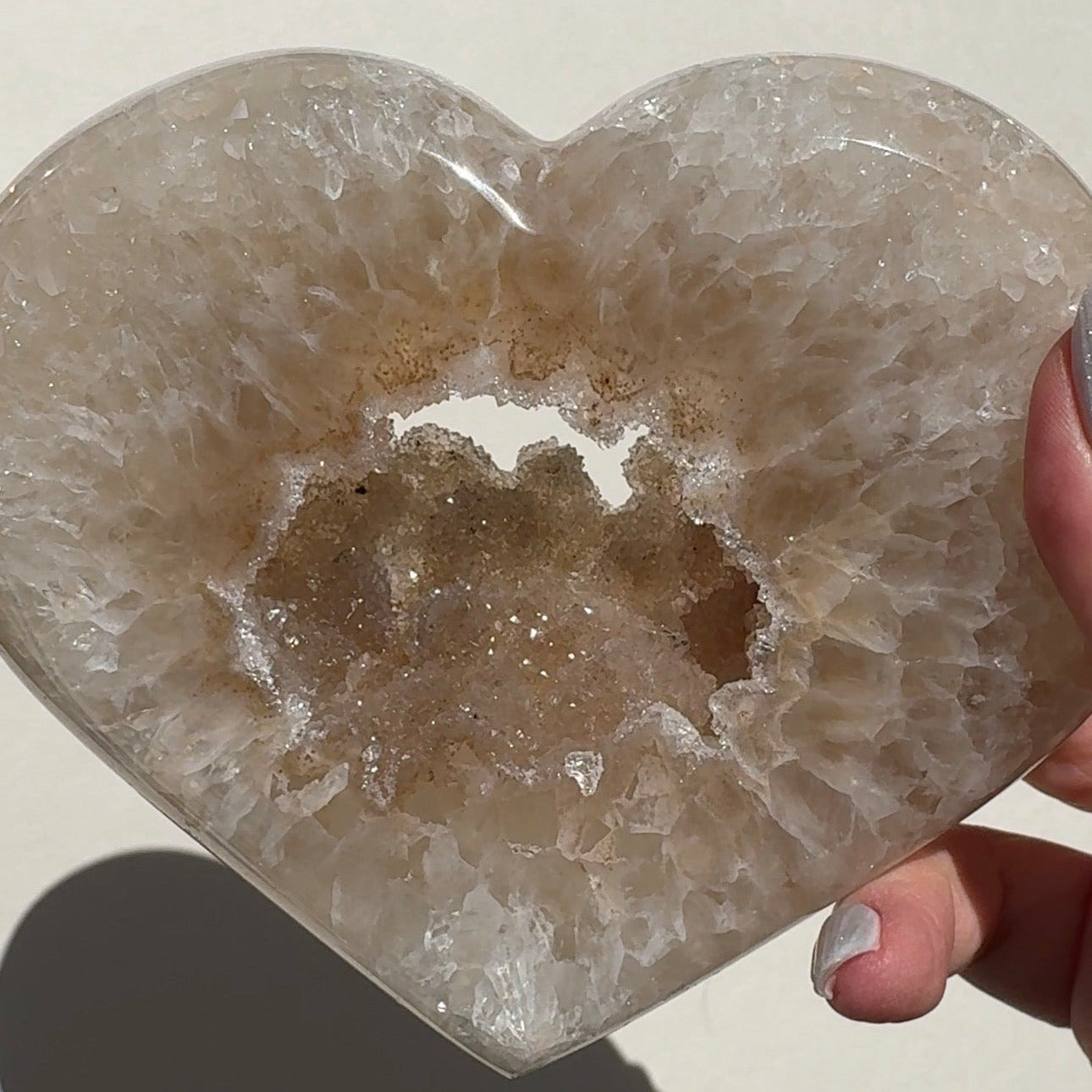 Druzy Agate Heart