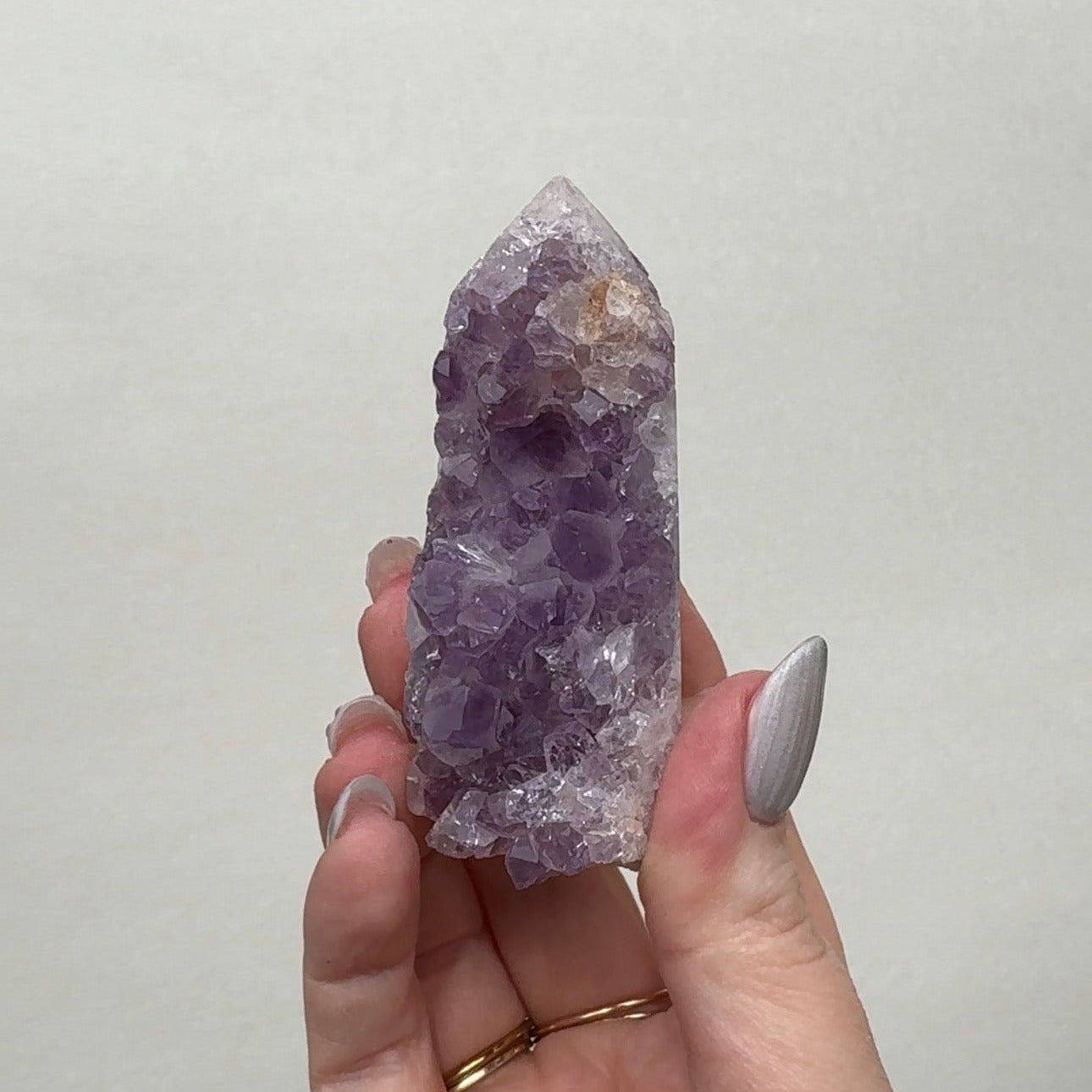 High Quality Druzy Pink Amethyst Tower