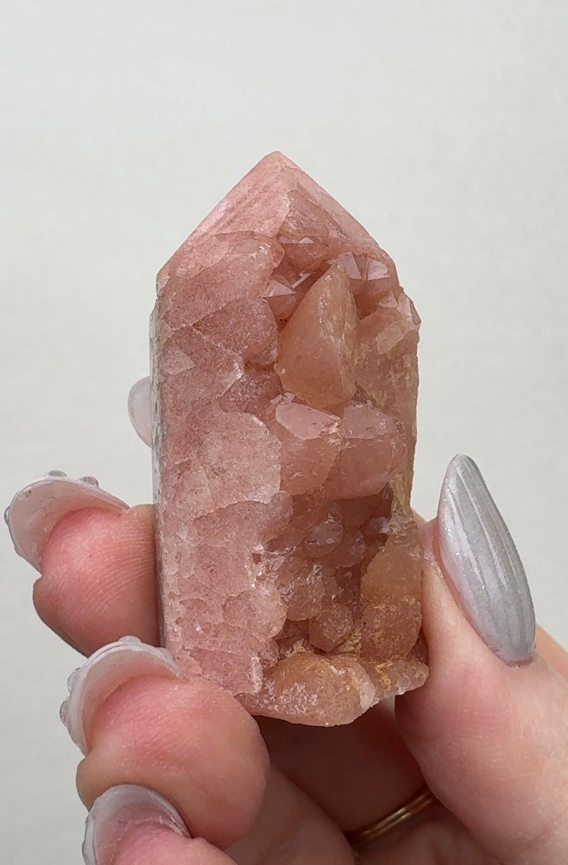High Quality Druzy Pink Amethyst Tower