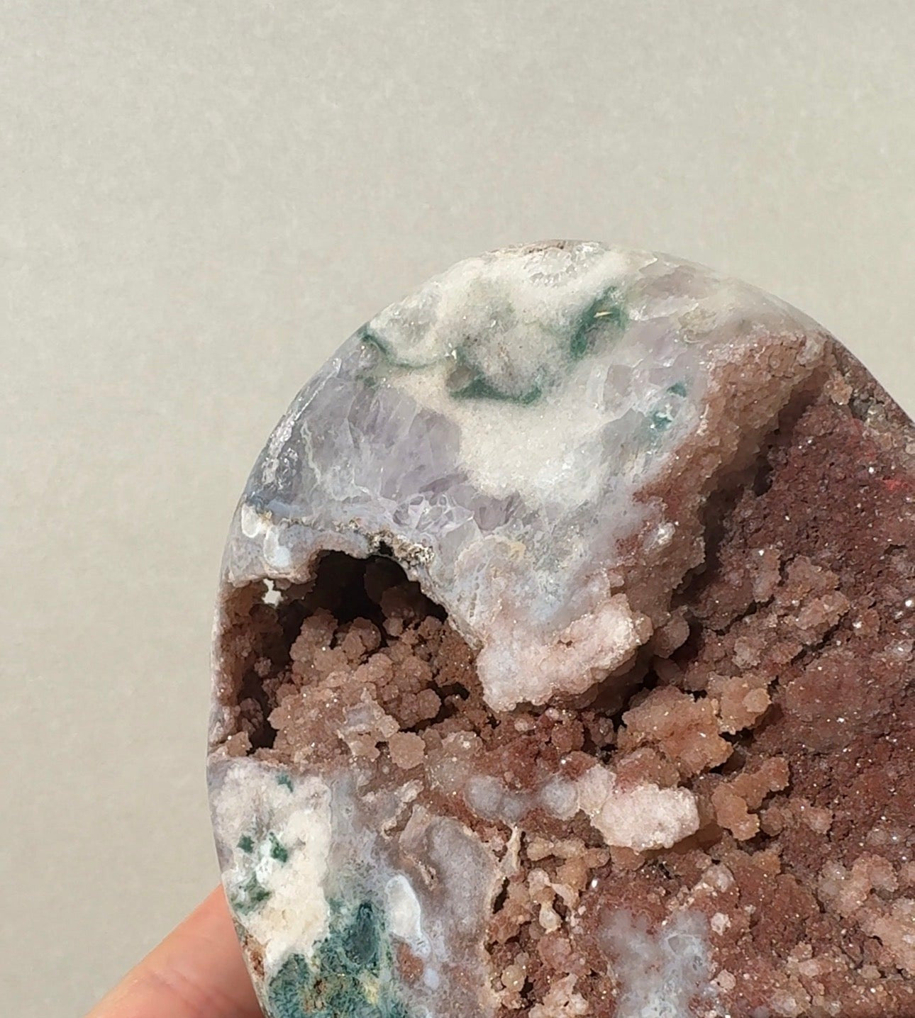 XL Druzy Pink Amethyst Heart
