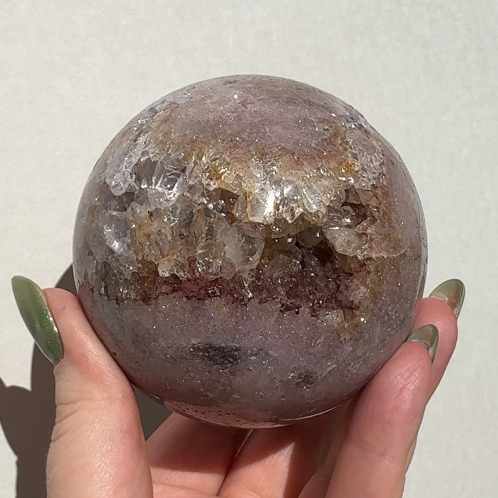 Druzy Pink Amethst Sphere