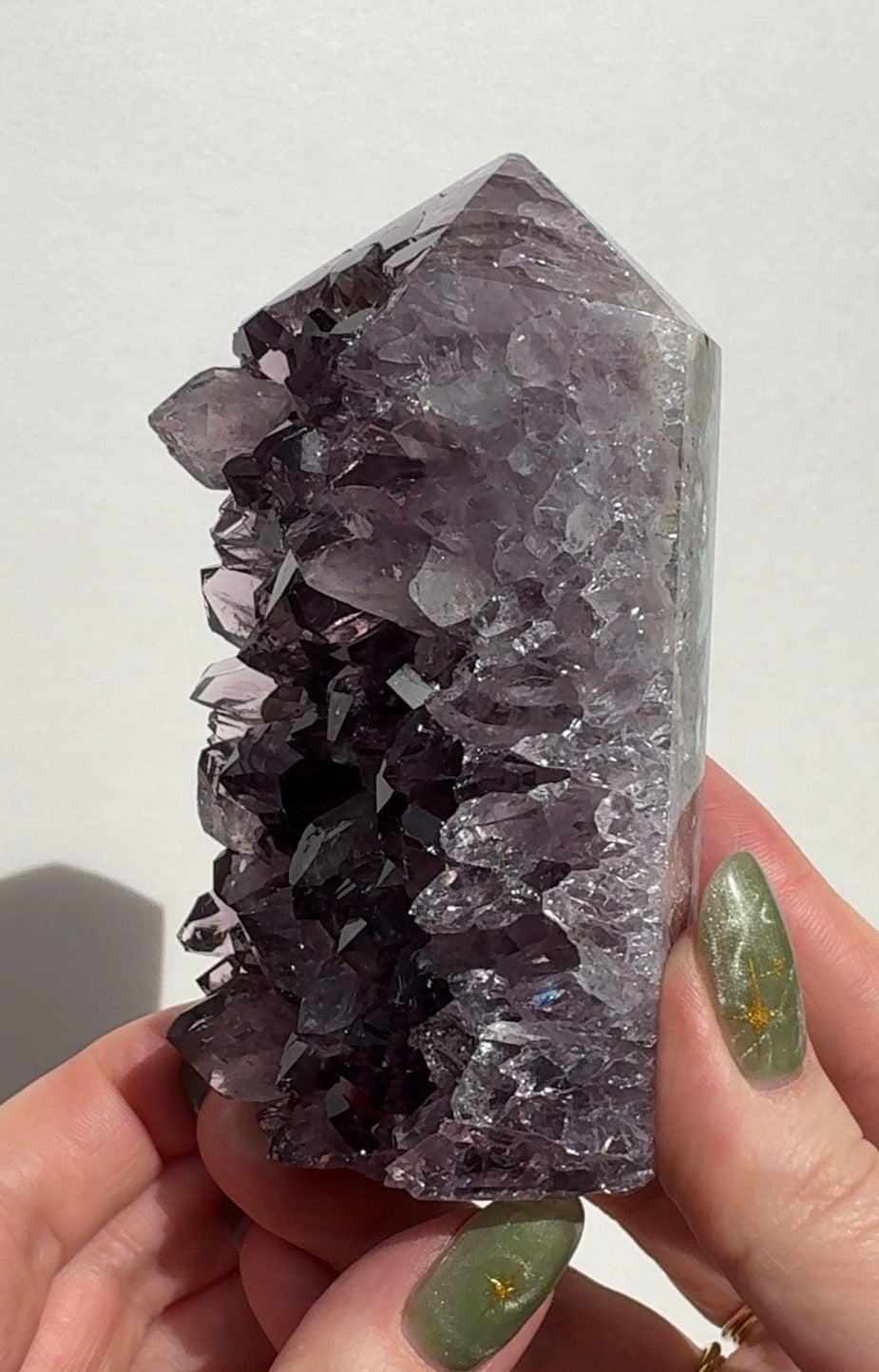 High Quality Purple Amethyst Tower