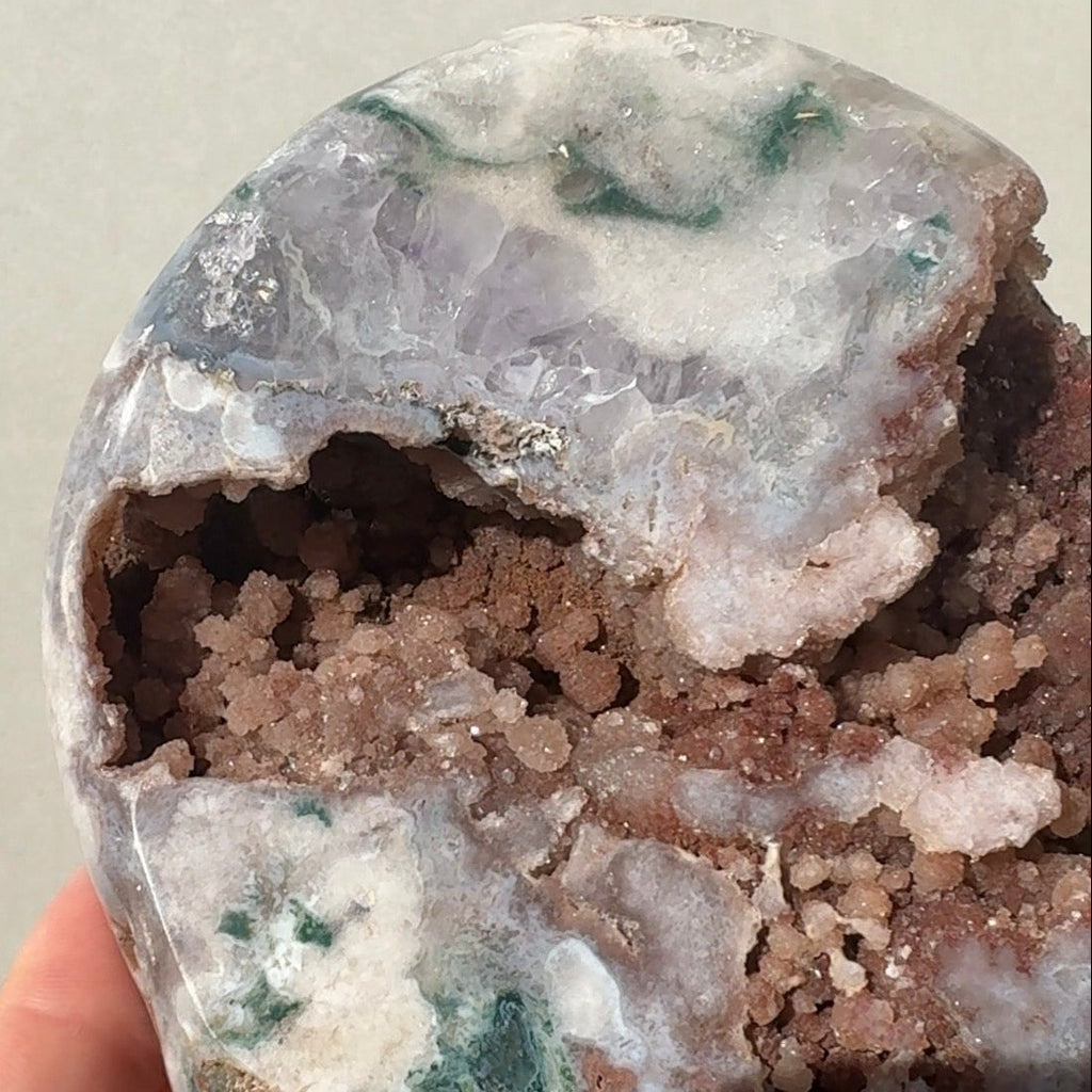 XL Druzy Pink Amethyst Heart