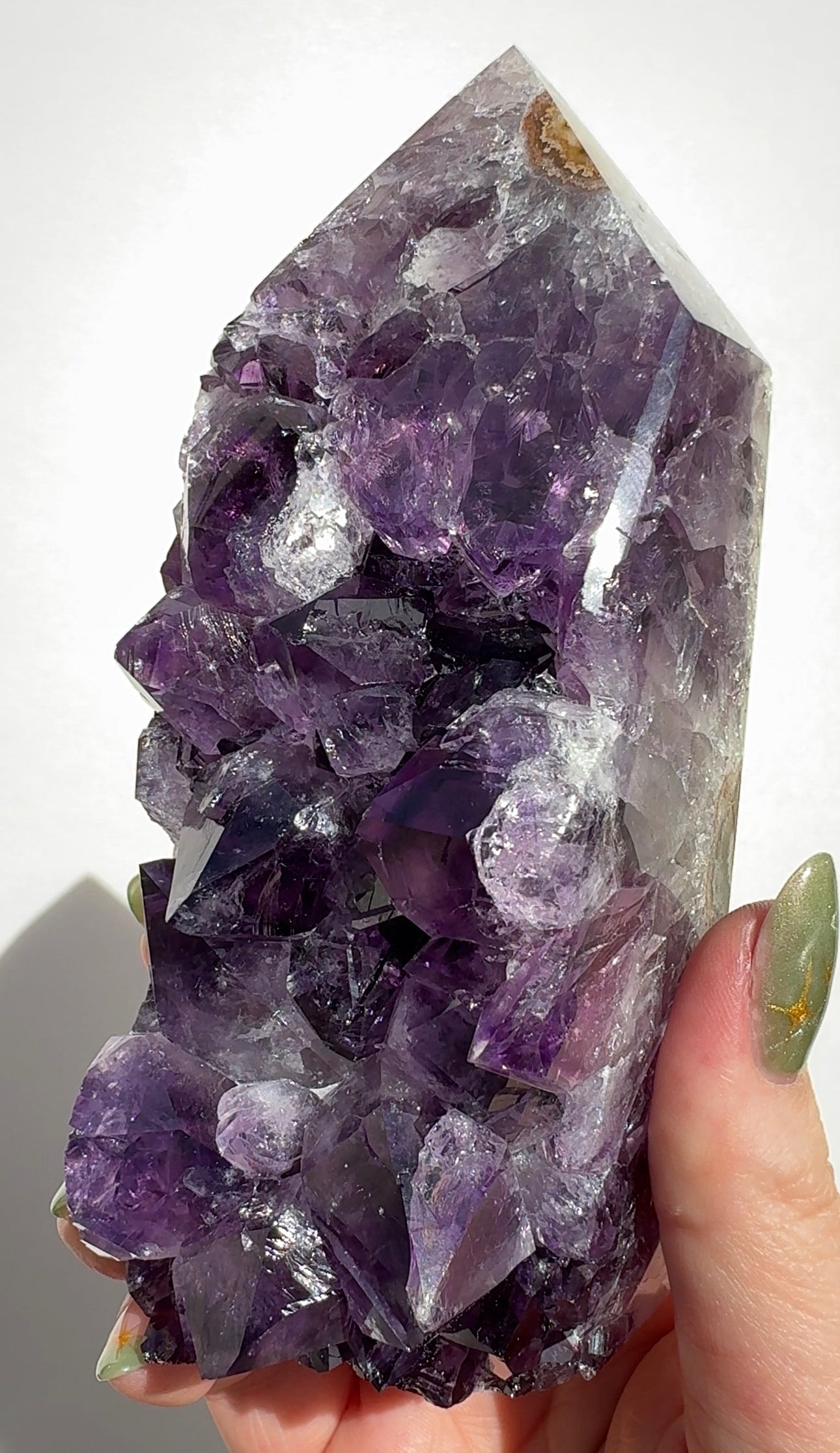 High Quality Purple Amethyst Tower