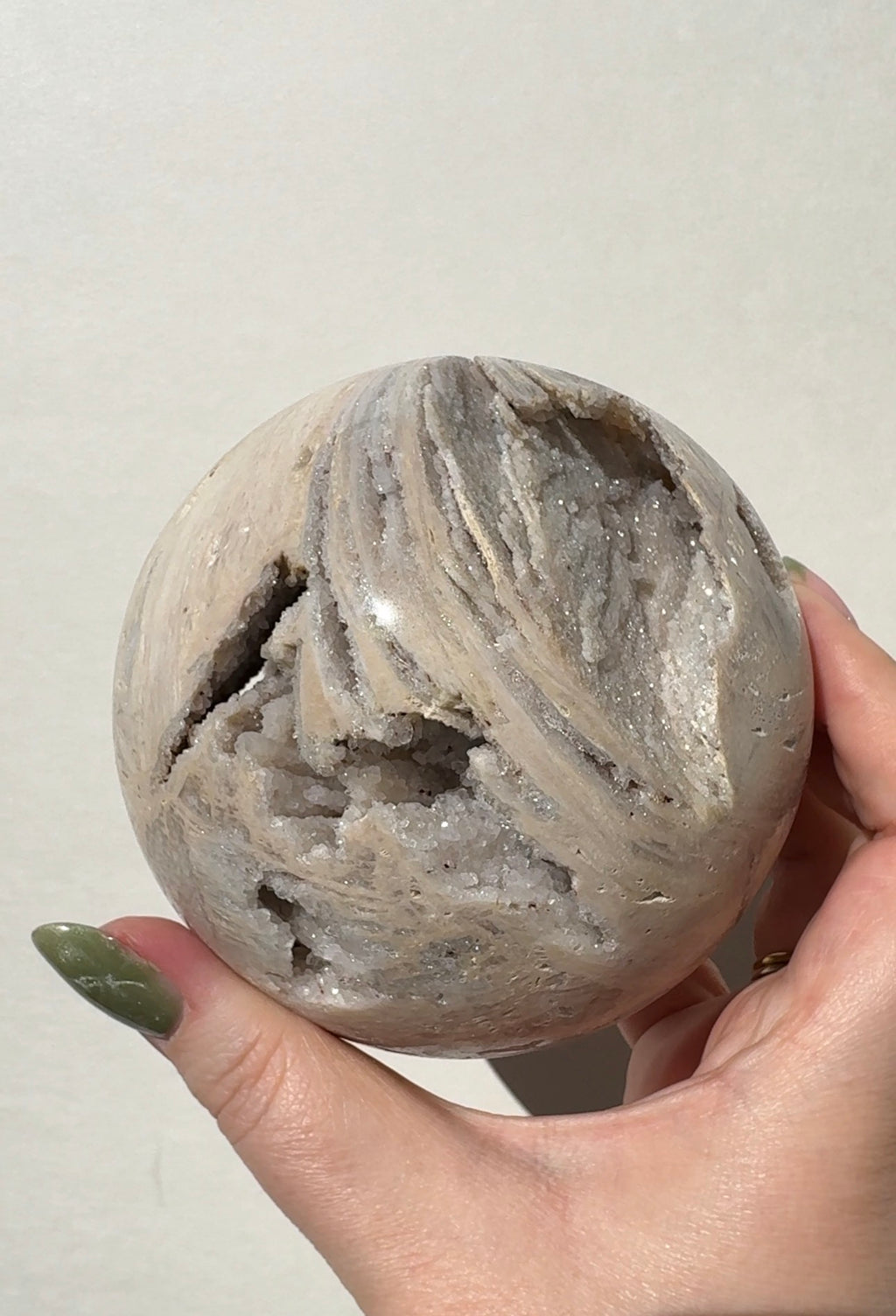 XL Druzy Pink Amethyst Sphere