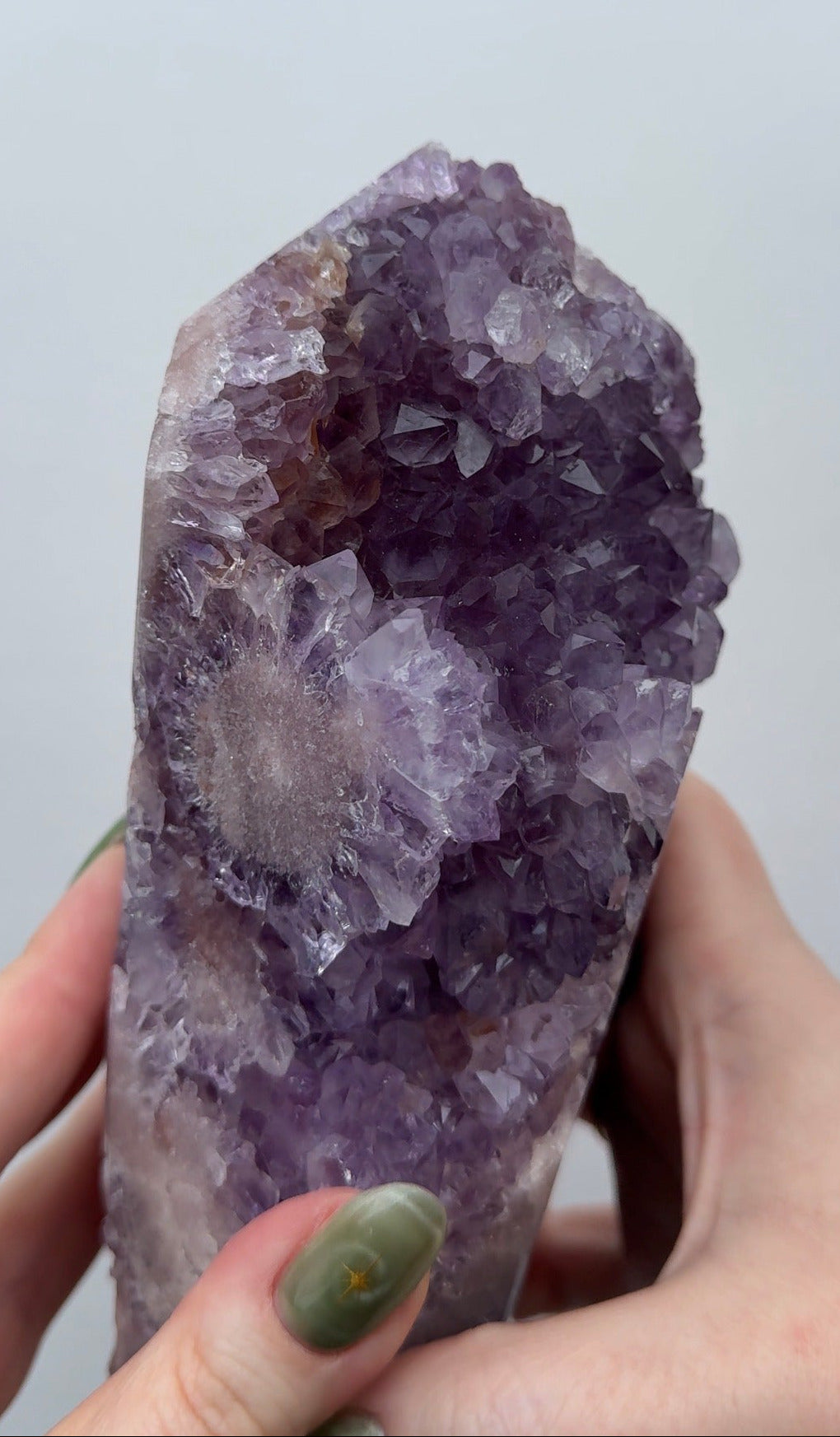 XL High Quality Druzy Pink Amethyst Tower
