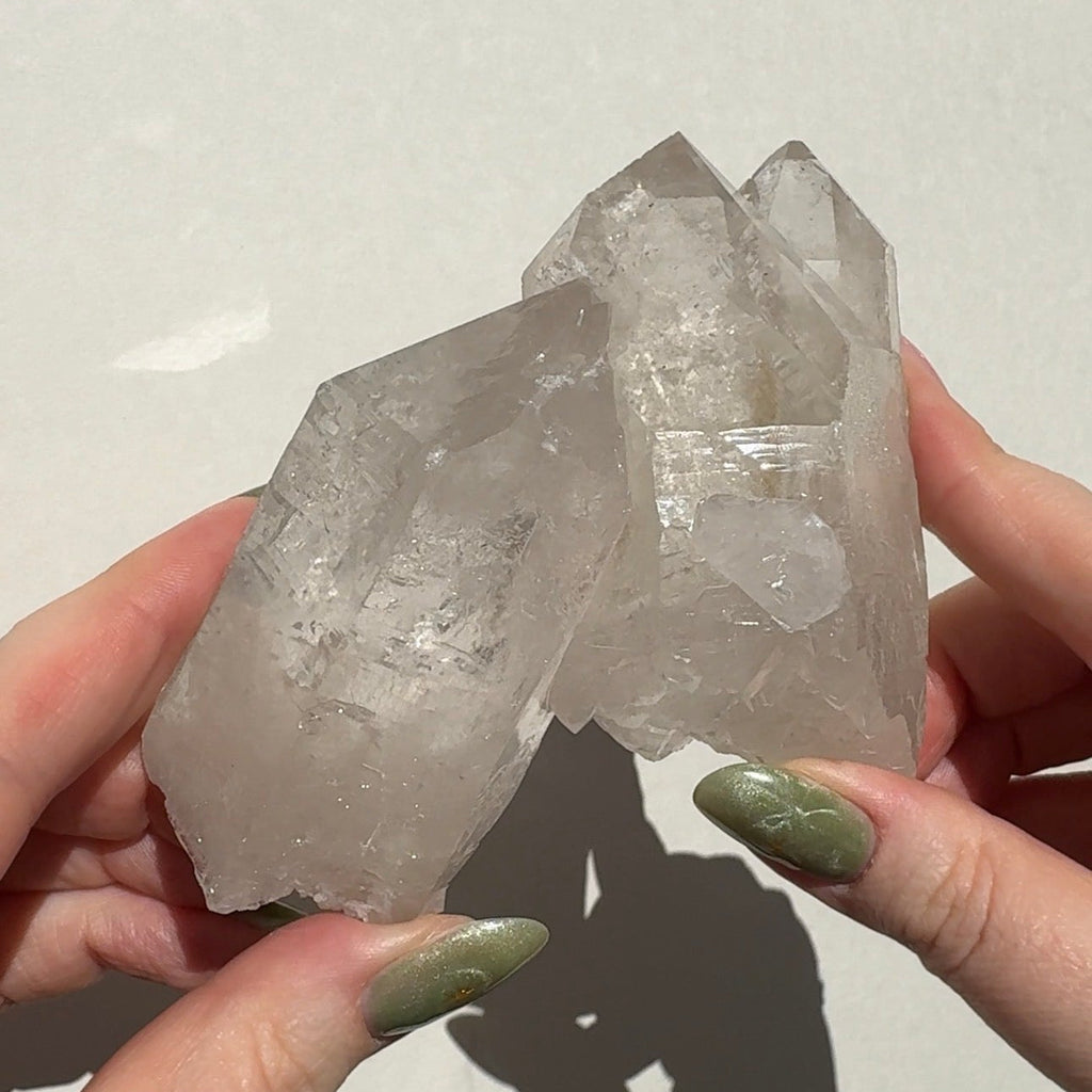 Quartz Cluster with Sugar Druzy