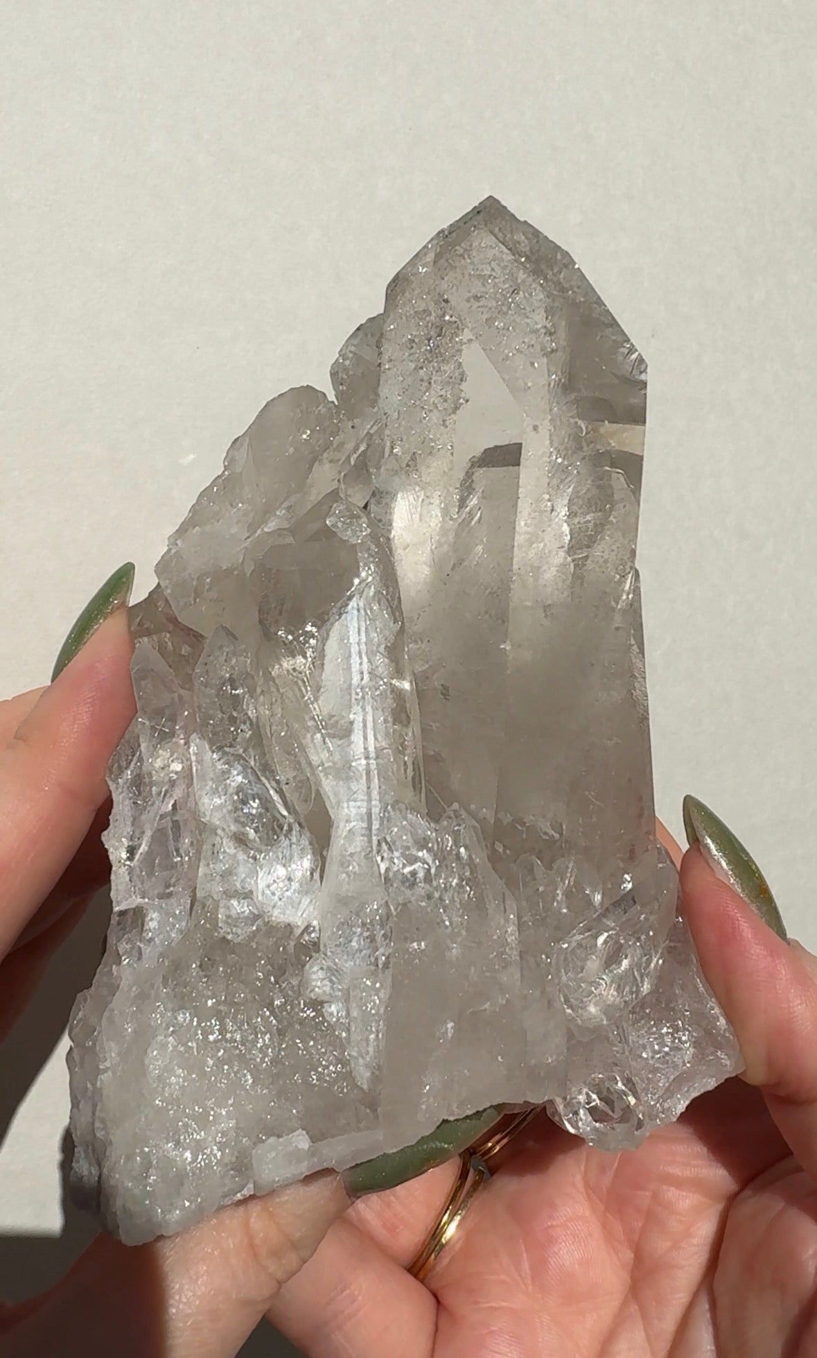 Quartz Cluster with Sugar Druzy
